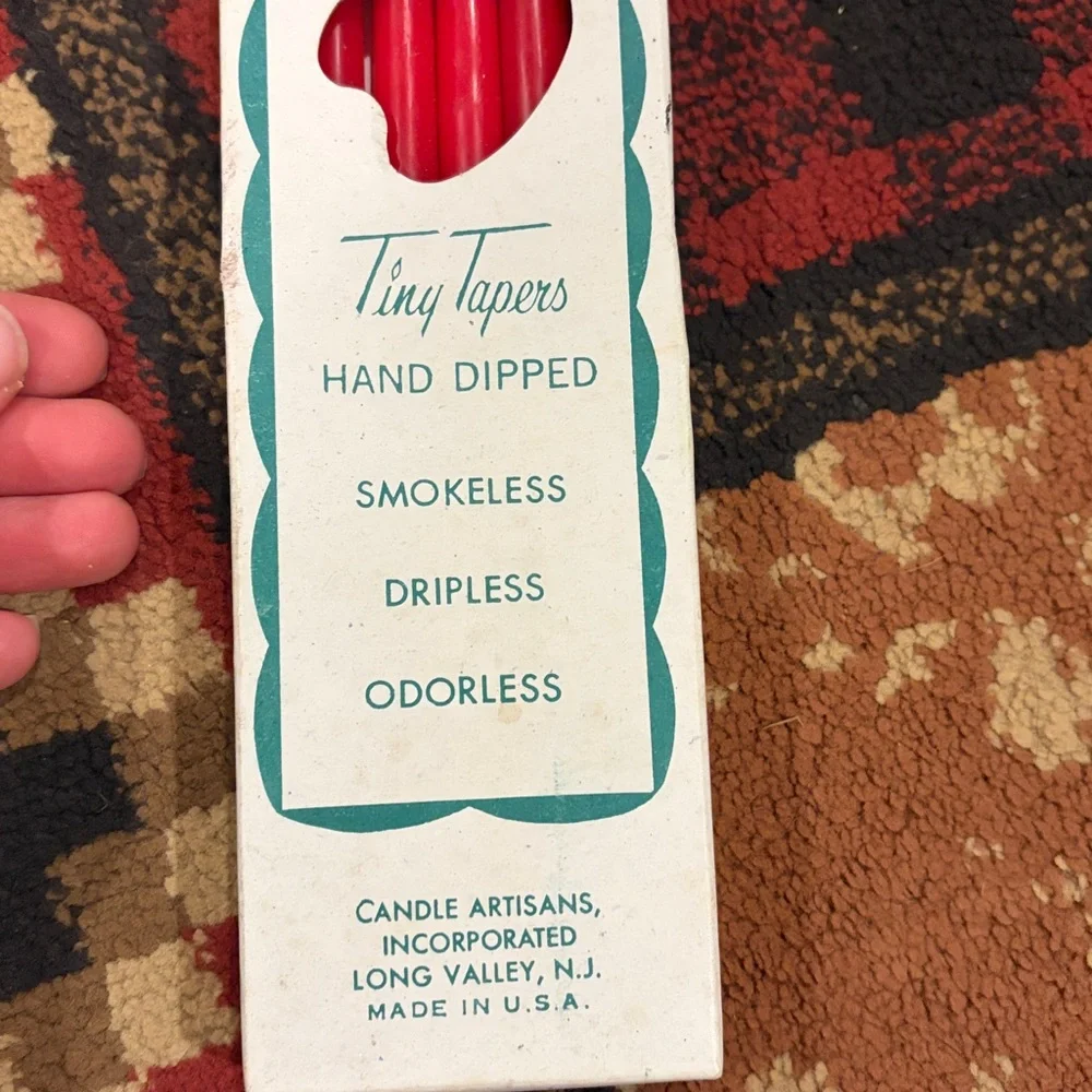 New in box, vintage Patrician tiny tapers candles